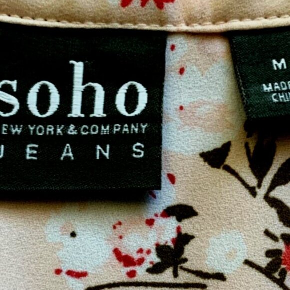 Bundle of 2 Soho New York & Co Sleeveless V-Neck Tops Sz M #348A - Picture 14 of 15